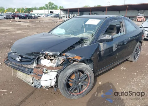 2003 Honda Civic Lx from USA, damaged, VIN 1HGEM22553L024412